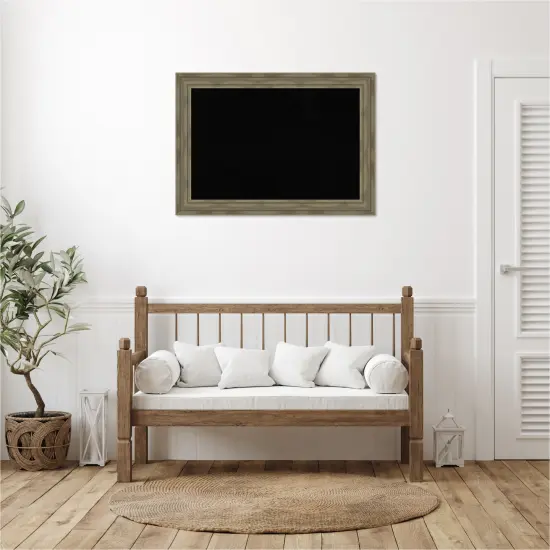 Alexandria Wood Framed Corkboard, Black Cork Greywash {6}