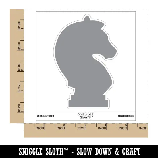 Chess Knight Piece Waterproof Vinyl Phone Tablet Laptop Water Bottle Sticker Set - 5 Pack {1}