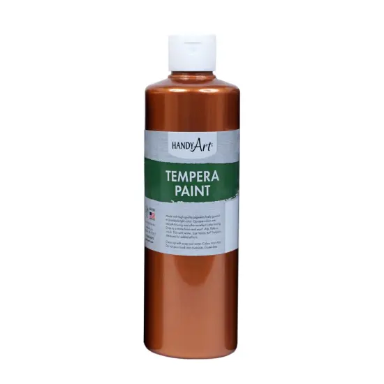Metallic Tempera Paint, 16 oz., Copper, Pack of 3 {2}