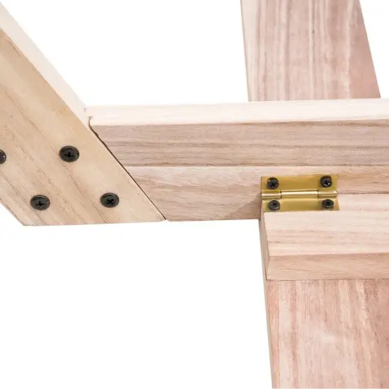 Hexagonal Wooden Wedding Arch Backdrop Decor {2}