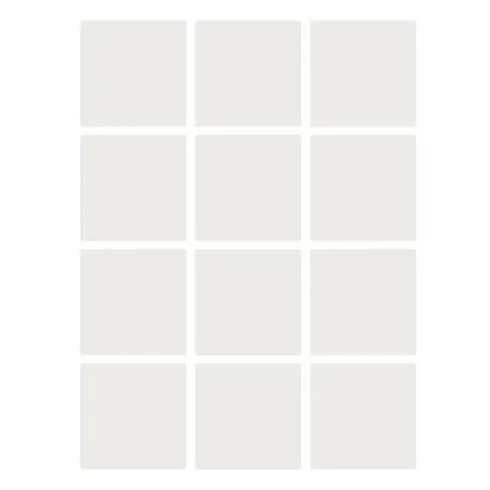 Dry Erase Stickables with Dry Erase Marker, White, 3" x 3", 12 Per Pack, 2 Packs {1}