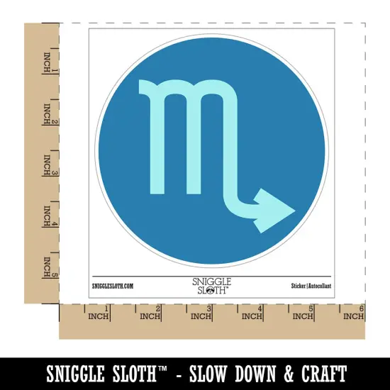 Scorpio Horoscope Astrological Zodiac Sign Waterproof Vinyl Phone Tablet Laptop Water Bottle Sticker Set - 5 Pack {1}