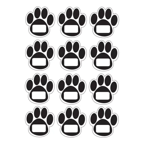 Die-Cut Magnetic Black Paw Prints, 12 Per Pack, 6 Packs {2}