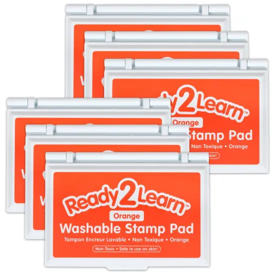 Washable Stamp Pad - Orange - Pack of 6 {1}