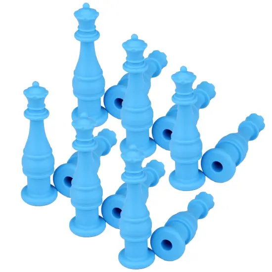 Chess King Silicone Chewable Pencil Topper, Pack of 6 {1}