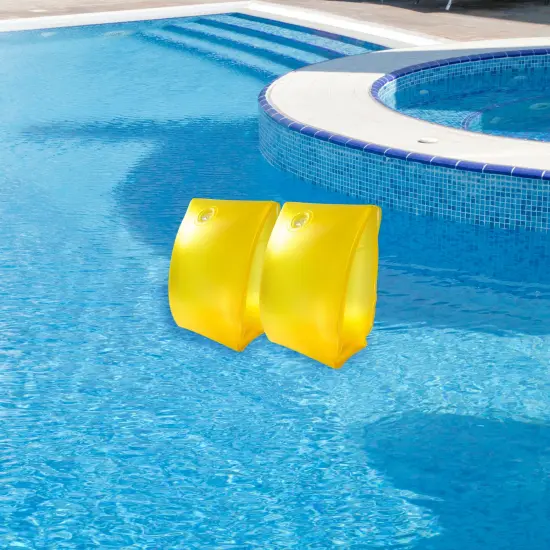 Northlight Set of 2 Inflatable Yellow Children's Arm Floats - 3 Years and Up {3}
