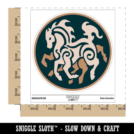 Sleipnir Norse Mythology Eight Legged Horse Waterproof Vinyl Phone Tablet Laptop Water Bottle Sticker Set - 5 Pack {1}