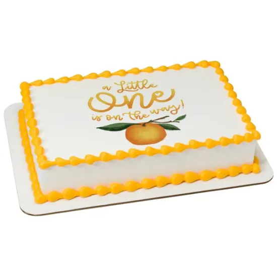 Little One on the Way Edible Cake Topper Image 1/4 sheet {1}