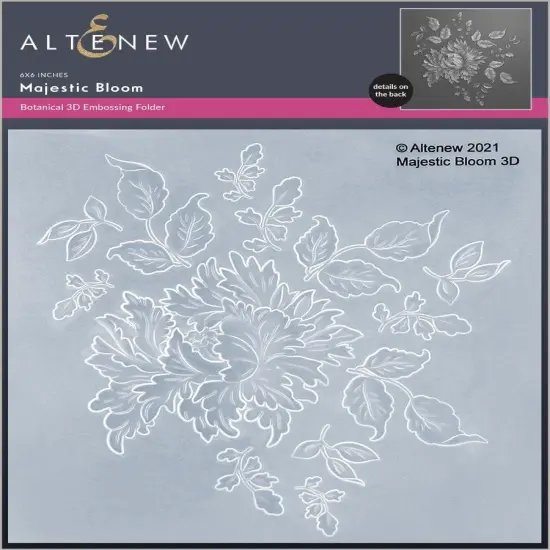 Majestic Bloom 3D Embossing Folder {1}