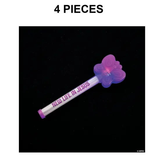 Light-Up Religious Easter Batons - 4 Pc. {1}