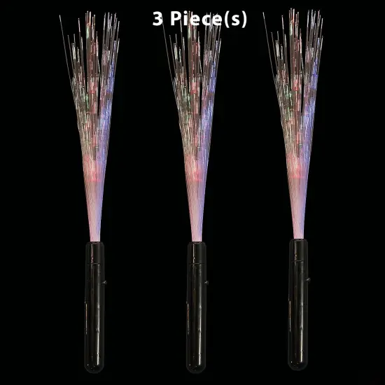 Lighted Fiber Optic Wands - 3 Pc. {1}
