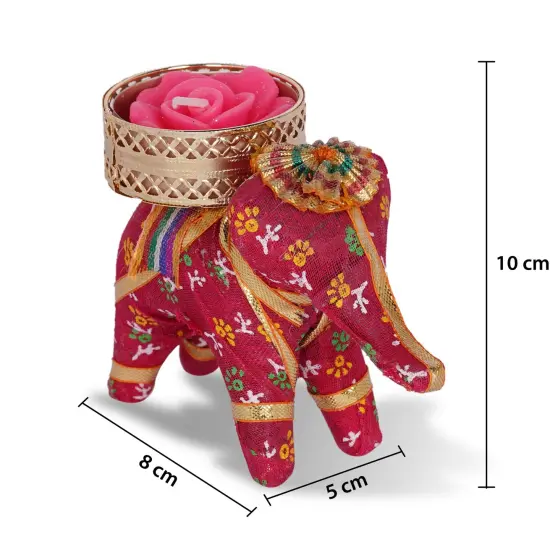 Elephant Tea Light Candle Holders Indian Festival of Light Decorative Candle Stand for Diwali Christmas Thanksgiving Housewarming Gift T-light Holder for Centerpiece Dining Table Home Decor {5}