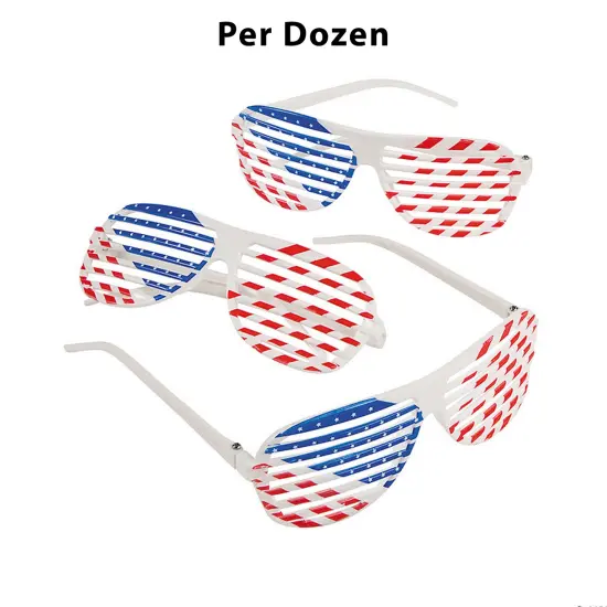 Kids Patriotic Shutter Glasses 12 Pieces {1}
