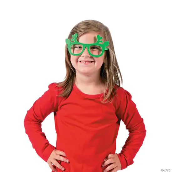 Kids Reindeer Novelty Glasses - 12 Pc. {2}