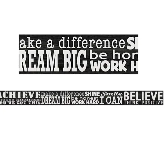 Modern Farmhouse Positive Sayings Straight Border Trim, 35 Feet Per Pack, 6 Packs {2}