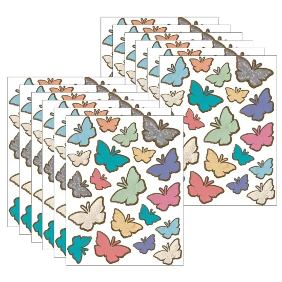 Home Sweet Classroom Butterflies Stickers, 120 Per Pack, 12 Packs {1}
