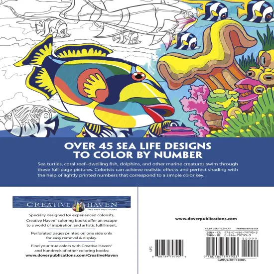 Creative Haven: Sea Life Coloring Book-Softcover {3}