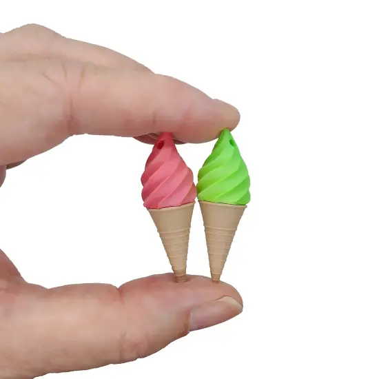 Fruit Ice Cream Pendants, 8 pc Mix or Pairs for Earrings, Colorful Mini Food, Adorabilities {7}