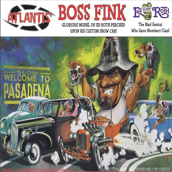 Atlantis Plastic Model Kit-Ed Roth Boss Fink {1}