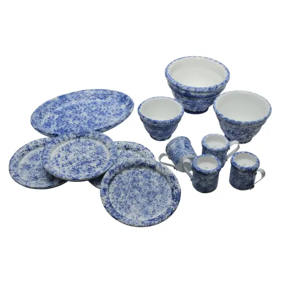 The Queen's Treasures 18 Inch Doll Spatter Ware 12 Pc Kitchen Serving Set {4}