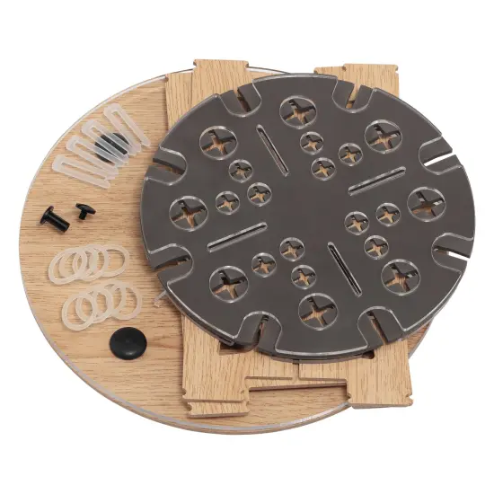 Mezzo Rotating Paint Brush Storage Rack w/ Oil Paint Brushes- Imperial Professional Chungking Handmade Natural Hog Bristle Brush Set- 10 Assorted Sizes w/ Brush Drying Carousel- Holds Up to 28 Brushes Multi {6}