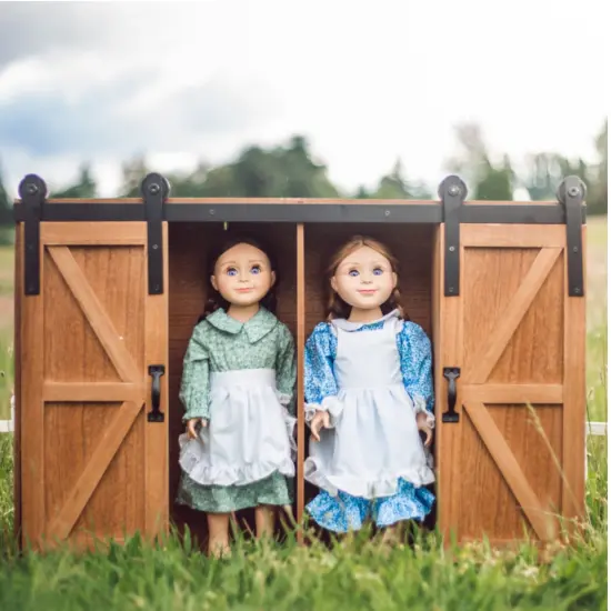 The Queen's Treasures 18 Inch Doll Little House Clothes Storage Trunk {4}