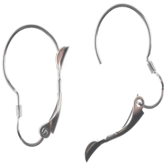 John Bead Stainless Steel Earring Lever Back 20/Pkg-21mm {3}