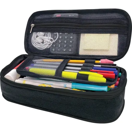 Black Pencil Case, Pack of 3 {3}