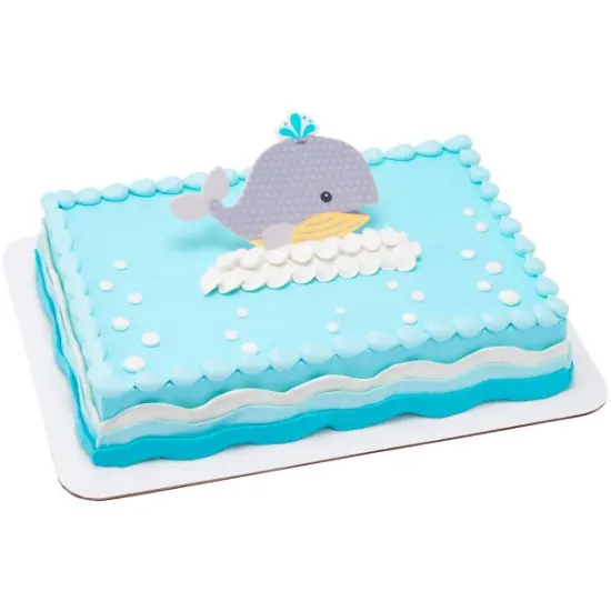 Large Grey Baby Whale Sweet D&eacute;cor&reg; Edible Decoration 1ct {3}