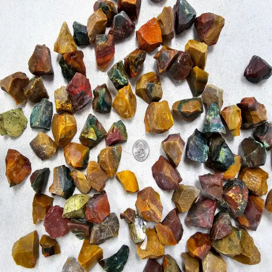 Fancy Jasper Crystal Stones Raw Rough Bulk Aquarium D&eacute;cor Gemstones {3}
