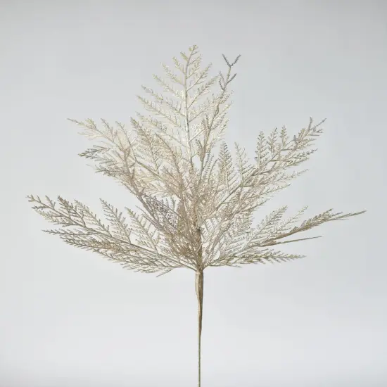 24" Faux Metallic Platinum Cedar Stem {1}