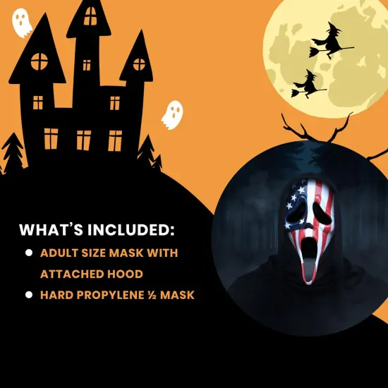 Ghost Face Patriotic Costume Mask {4}