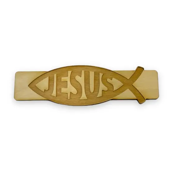 Bookmark - Jesus Fish - Birch wood {1}