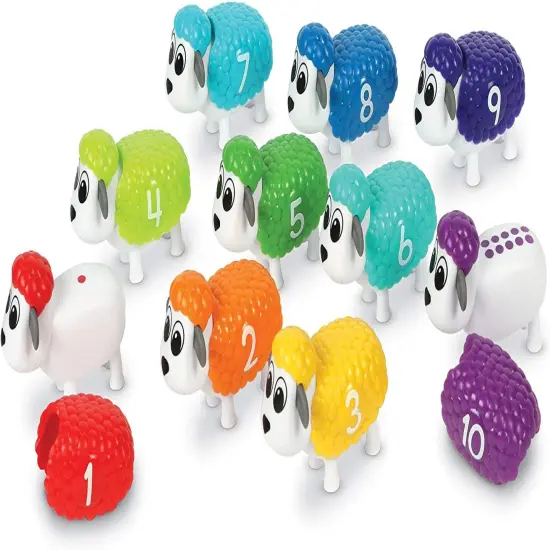 Snap-N-Learn Counting Sheep - 20 Pieces, Ages 18+ Months Toddler Learning Toys, Counting and Sorting Toys, Farm Animals Toys for Kids {2}