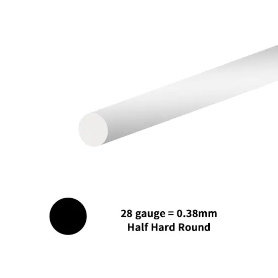 JewelrySupply Round Wire 28 Gauge Half-Hard Sterling Silver (10 Feet) {2}