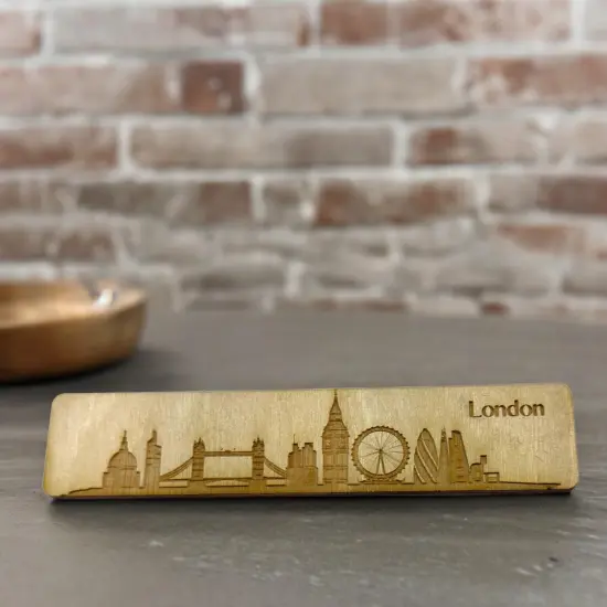 Bookmark - London Skyline - Birch wood {4}