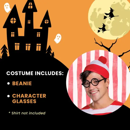 Where's Waldo? Waldo Adult Costume Accessory Kit {4}