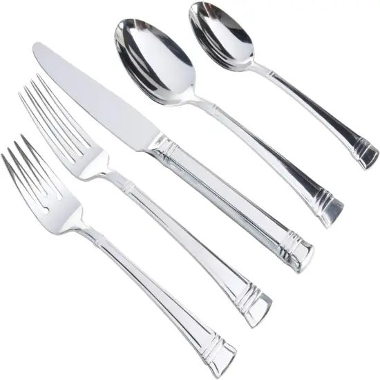 Gibson Cordell 20-Piece Flatware Set, Service for 4, Stainless Steel {1}