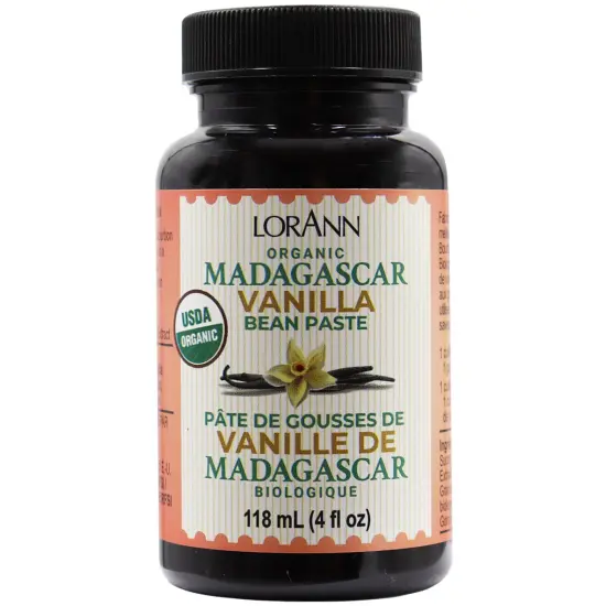 LorAnn Oils Organic Madagascar Vanilla Bean Paste, 4 ounce {1}