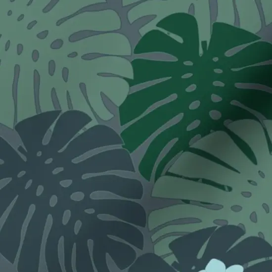 Various Fabrics by the Yard or Fat Quarter Green Beach Tropical Hawaii Moody Rainforest Cool Tone Jungle Plants Botanical Floral Leaves Large Scale Custom Printed Fabric by Spoonflower {7}