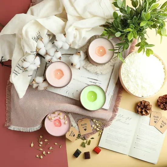 Hearth & Harbor Natural Soy Candle Wax Accessories Kit {5}