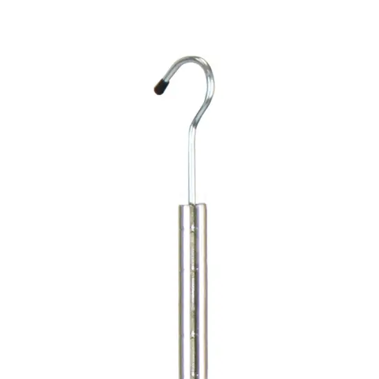 Oceanstar 2-Tier Portable Adjustable Closet Hanger Rod, Chrome Silver {3}