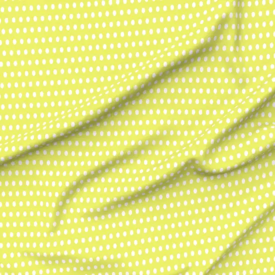 Various Fabrics by the Yard or Fat Quarter Yellow Bright Retro Neon Doll Fashion Playhouse Party Polka Dots Medium Scale Custom Printed Fabric by Spoonflower {6}