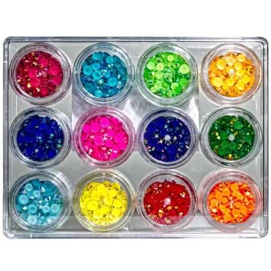 Buttons Galore and More Bright Jewels for Crafts - 12 Colors {2}
