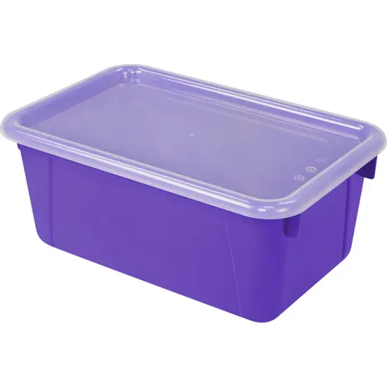 Small Cubby Bin with Cover, Classroom Purple {1}
