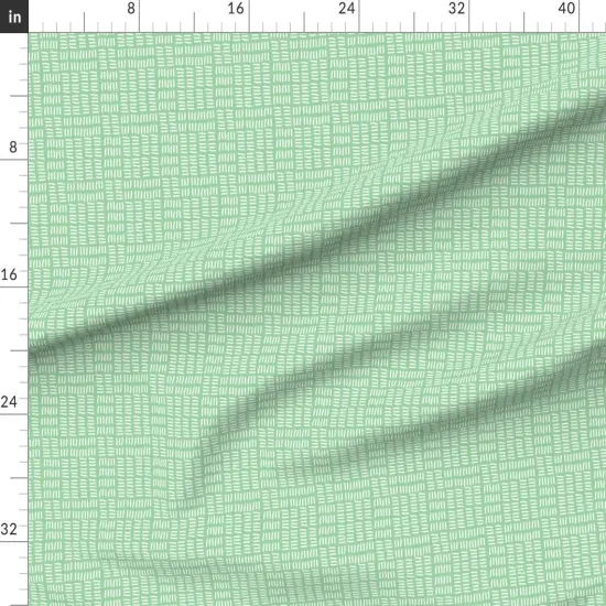 Various Fabrics by the Yard or Fat Quarter Modern Pastel Abstract Green Whimsical Geometric Lines Wavy Zigzag Custom Printed Fabric by Spoonflower {1}