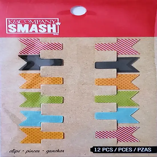 K & Company Smash Tiny Flag Clips {1}