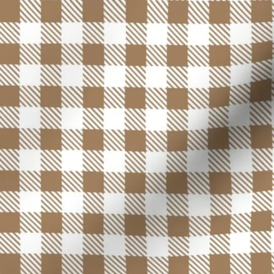 Various Fabrics by the Yard or Fat Quarter Neutral Squares Checkered Earth Tones Custom Printed Fabric by Spoonflower {7}
