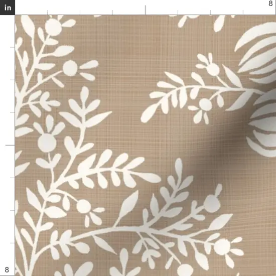 Various Fabrics by the Yard or Fat Quarter Floral Silhouette Large Scale Bouquet Block Print Grandmillenial Custom Printed Fabric by Spoonflower {4}