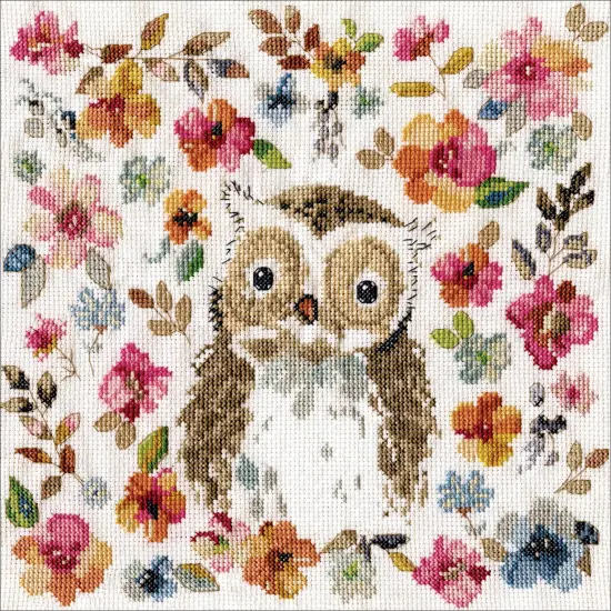 Design Works Counted Cross Stitch Kit 10"X10"-Owl {3}